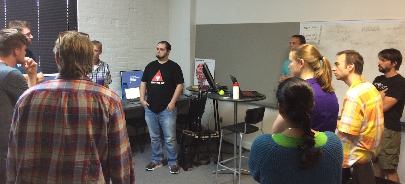 Web Developer Bootcamp standup meeting