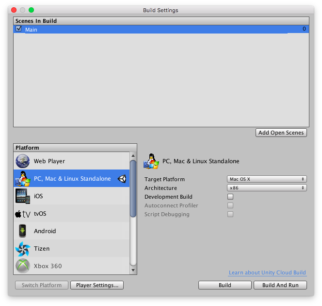 Build Settings